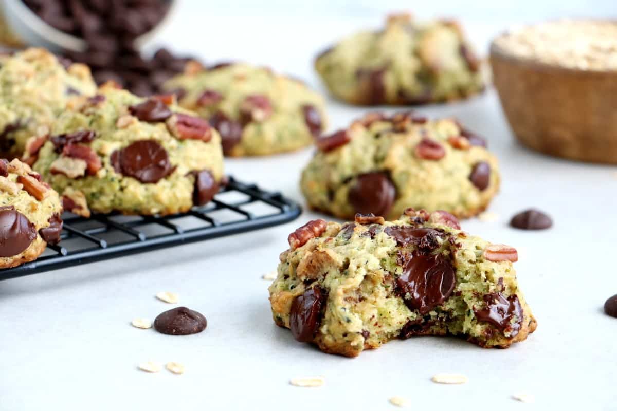 Cookies façon zucchini bread aux pépites de chocolat