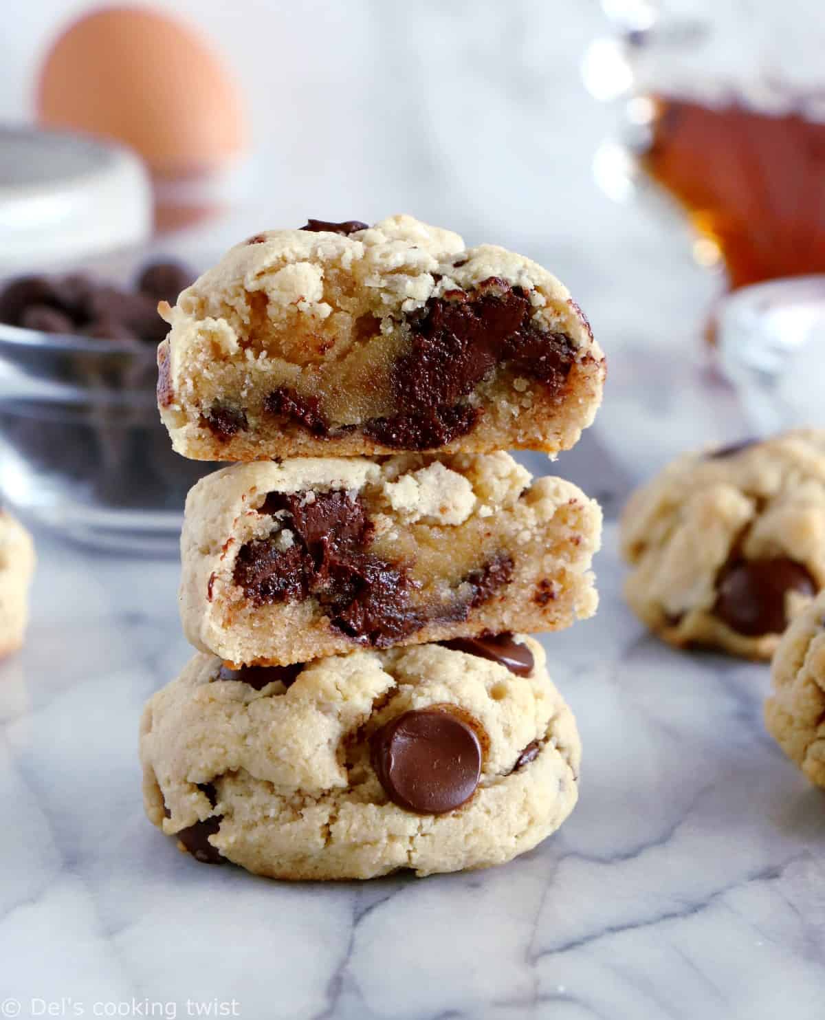 Coconut Oil Chocolate Chip Cookies