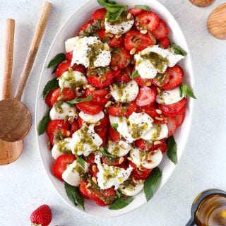 Strawberry Burrata Salad with Mint Pesto