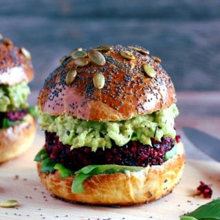 Vegetarian Beet Quinoa Burger