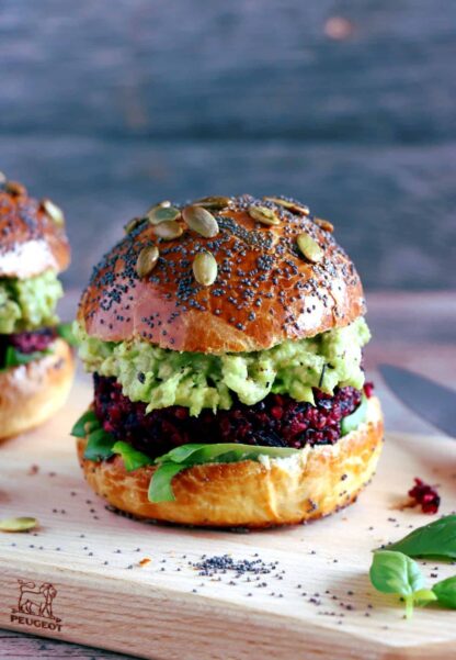 Vegetarian Beet Quinoa Burger