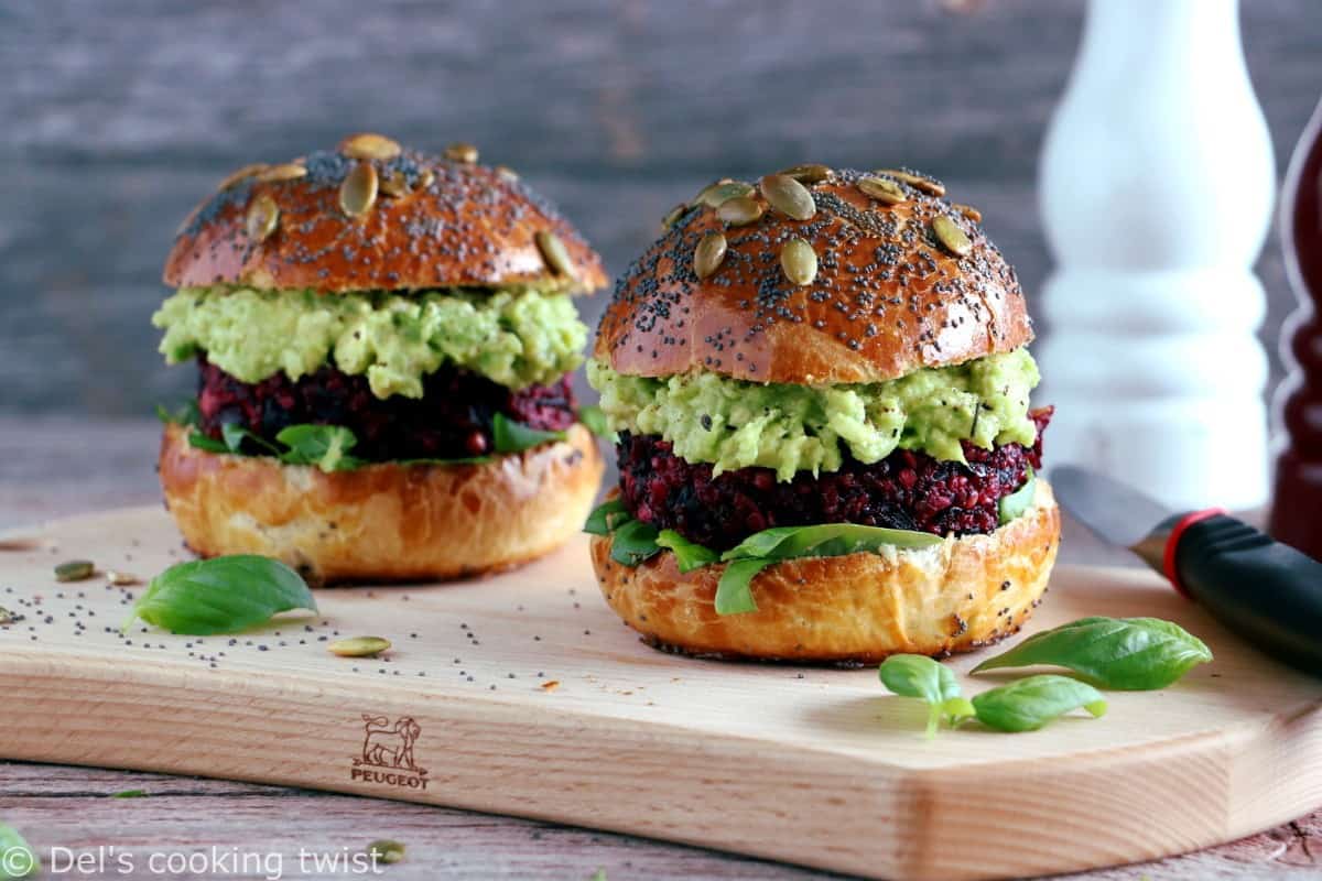 Burger végétarien à la betterave