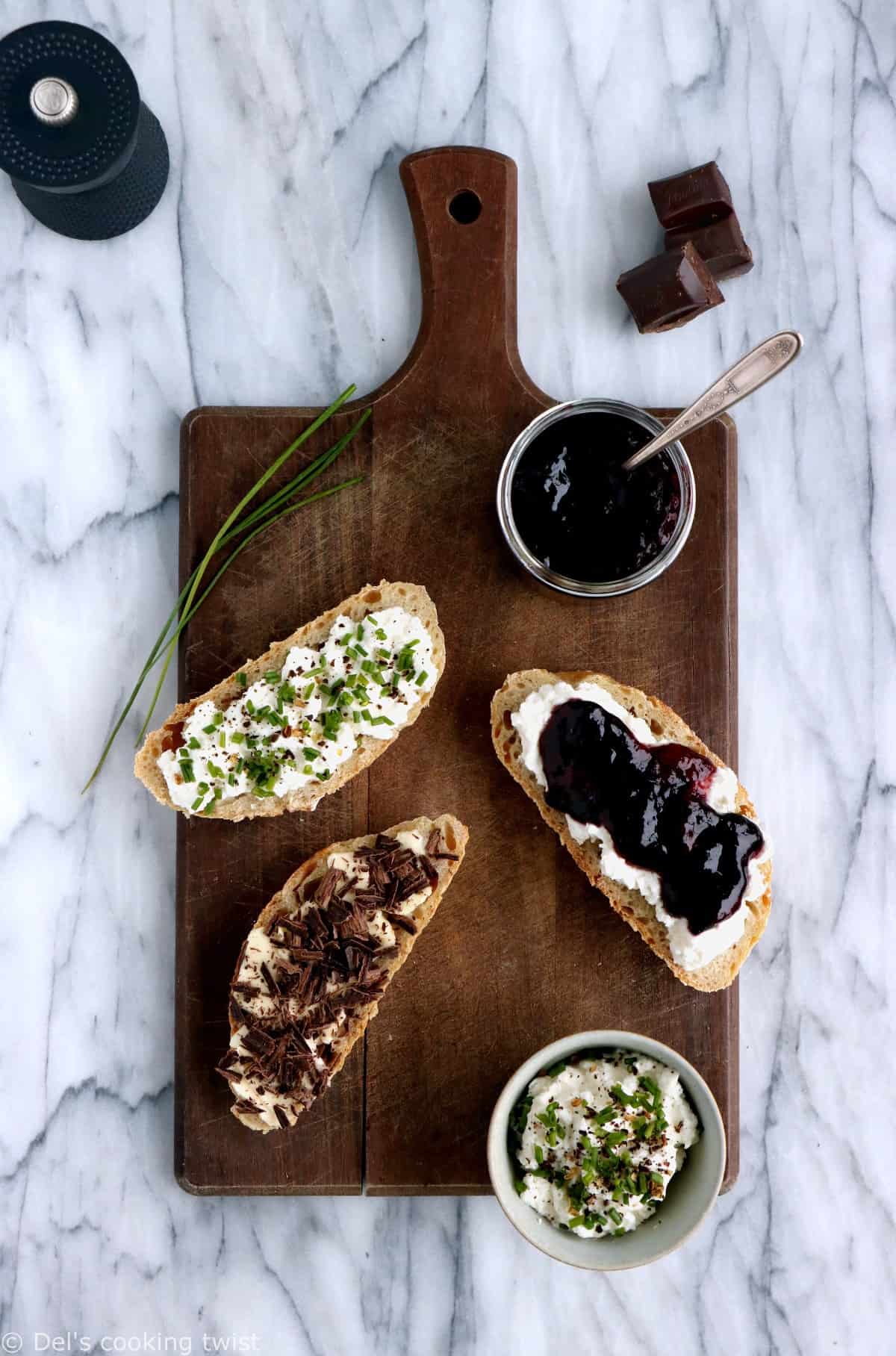 Goûter maison. Les 3 tartines de ma grand-mère. Retour aux basiques, avec ces 3 tartines de ma grand-mère, à la fois rustiques et gourmandes, qui ont bercé les goûters de mon enfance.