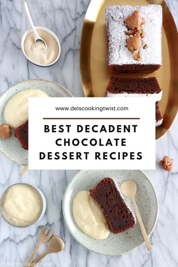 These are my best decadent chocolate dessert recipes for every occasion. After all, there is never such a thing as too much chocolate.