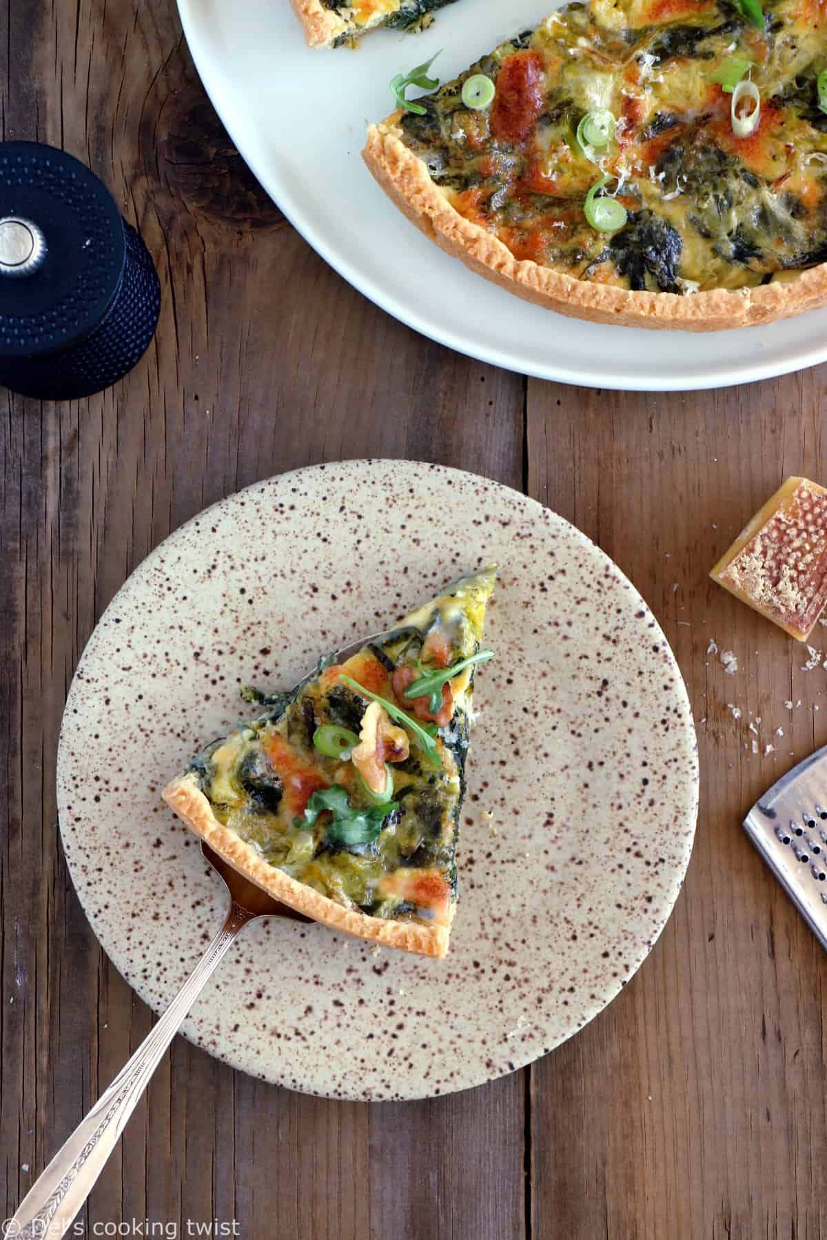 French leek quiche is a classic winter weeknight dinner in France. Plant-based and prepared with Comté cheese, this dish is full of comforting flavors.