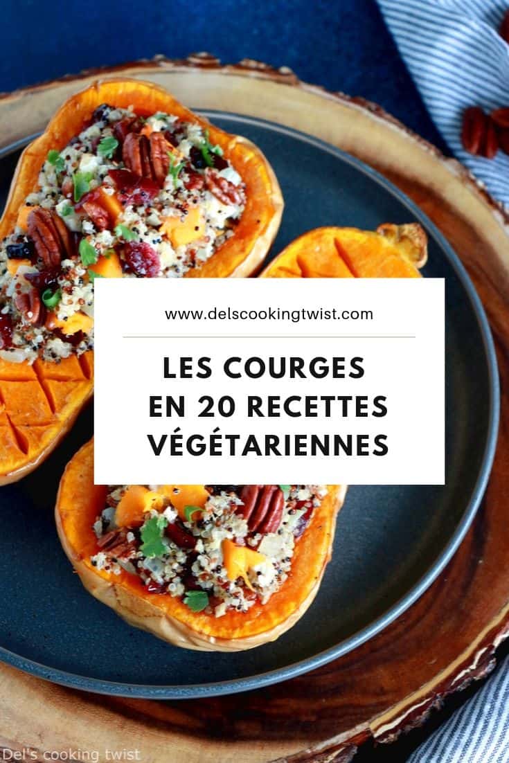 Les courges en 20 recettes végétariennes à cuisiner cet automne. Du petit déjeuner au dessert, sans oublier les soupes et petits plats réconfortants, ces recettes à base de courges vous réchaufferont tout au long de la saison.