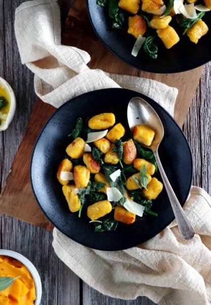 Learn how to make homemade butternut squash gnocchi from scratch with no effort. Serve with lemon butter sauce and you've got the perfect plant-based dish to impress your guests.