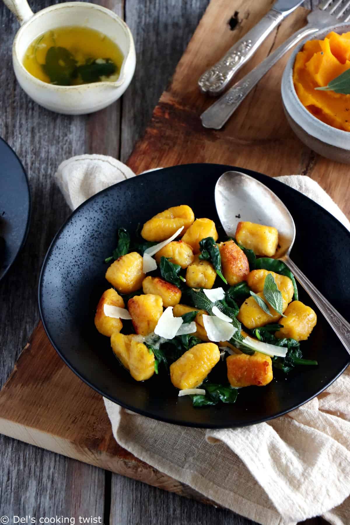 Learn how to make homemade butternut squash gnocchi from scratch with no effort. Serve with lemon butter sauce and you've got the perfect plant-based dish to impress your guests.