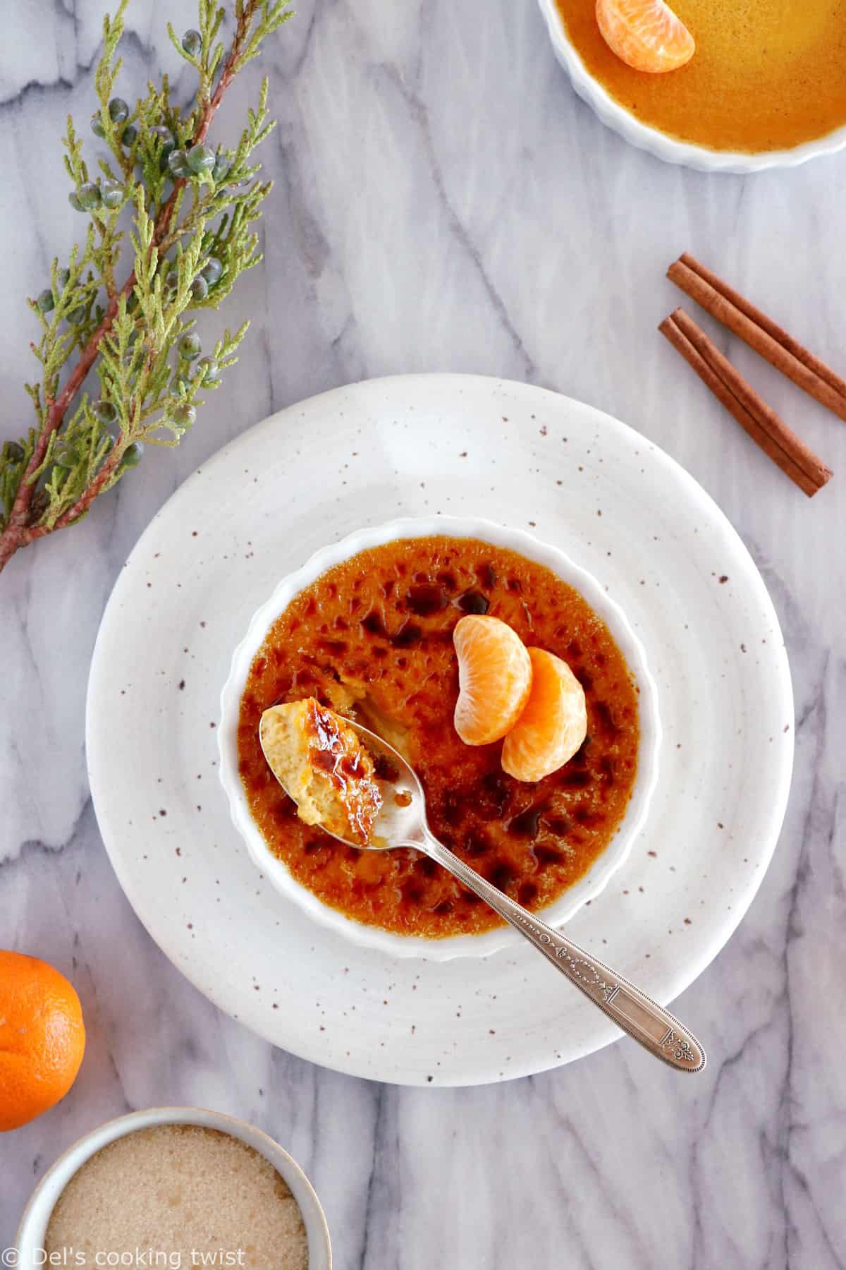 Try my easy pumpkin crème brûlée, so delicious you'll want to eat it year-round. It has a smooth and creamy pumpkin custard filling, warm spices and the characteristic caramelized sugar topping.