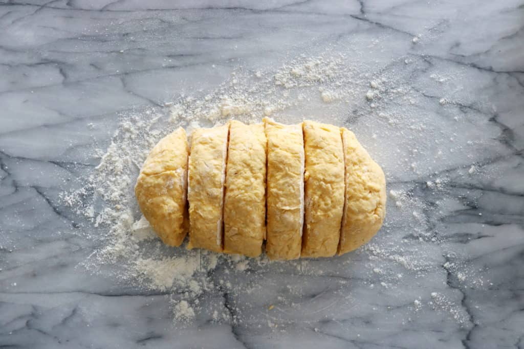 How to shape gnocchi step 6