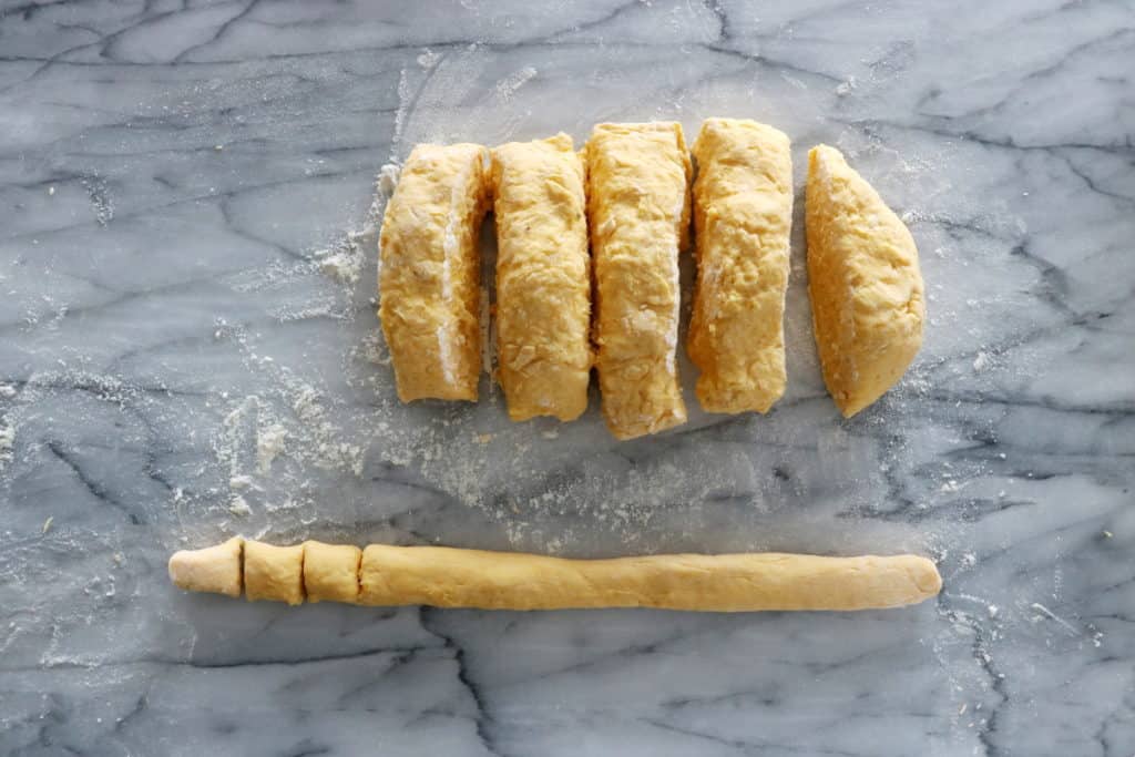 How to shape gnocchi step 6