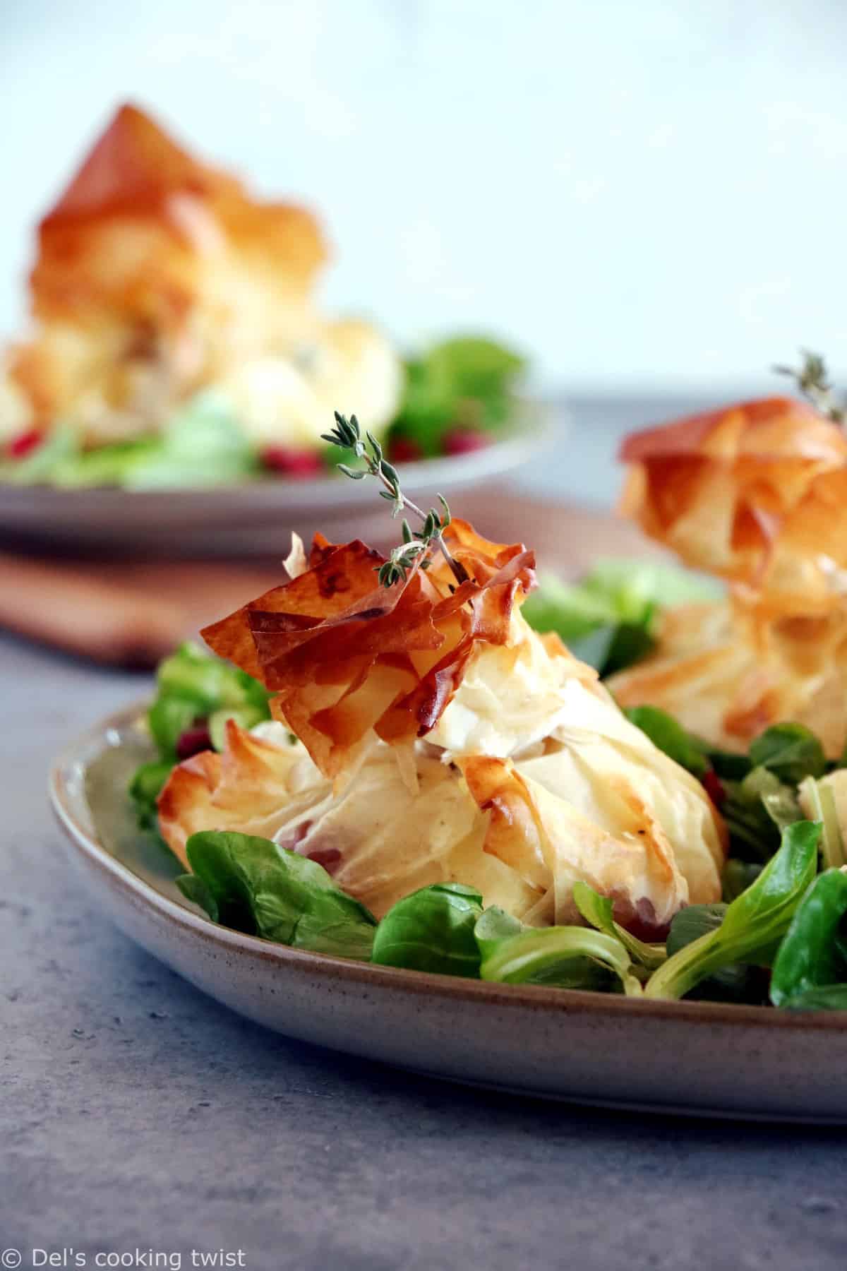 Get creative with these festive filo parcels filled with baked apple, Brie and dates. These light and flaky bundles are best served fresh from the oven.