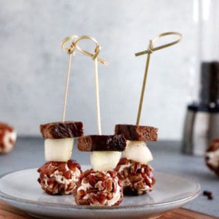 These 3 quick & easy cheese bite appetizers are festive, ready in no time and will become staples for your next cocktail party at home.