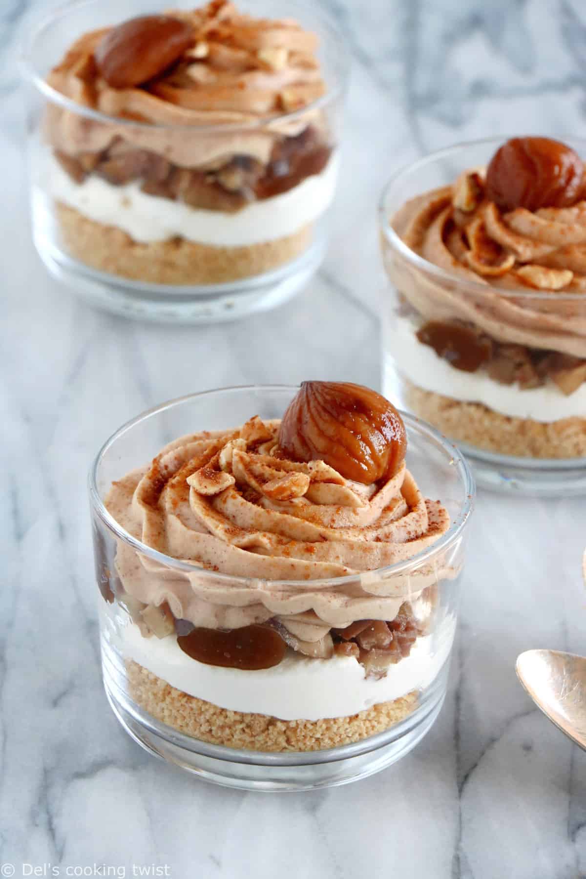 Easy No-Bake Chestnut Trifles - Del's cooking twist