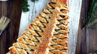 Puff Pastry Christmas Tree Appetizer - Del's cooking twist