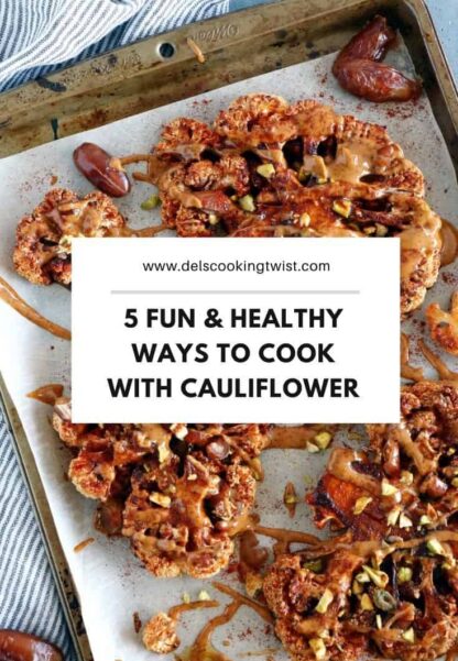 Cauliflower is one of the most versatile vegetables on earth. It has a hearty, meaty texture and makes the most wonderful plant-based dishes. Discover 5 fun, original and healthy ways to cook cauliflower so you never get tired of it.