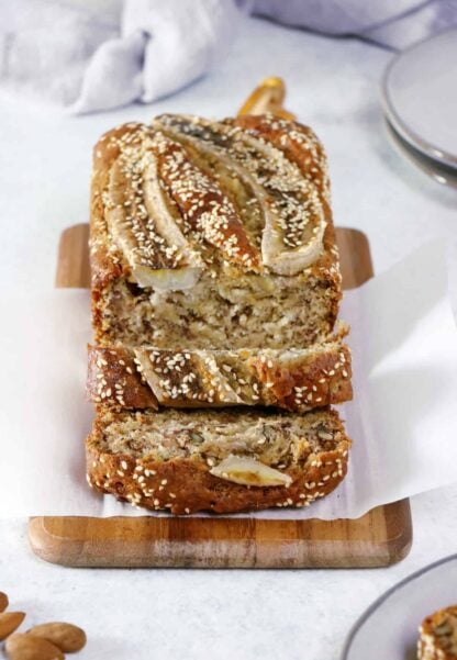 Perfect vegan banana bread has a light and moist texture, holds its shape beautifully, and takes less than 10 minutes to whip up with just a few basic ingredients.