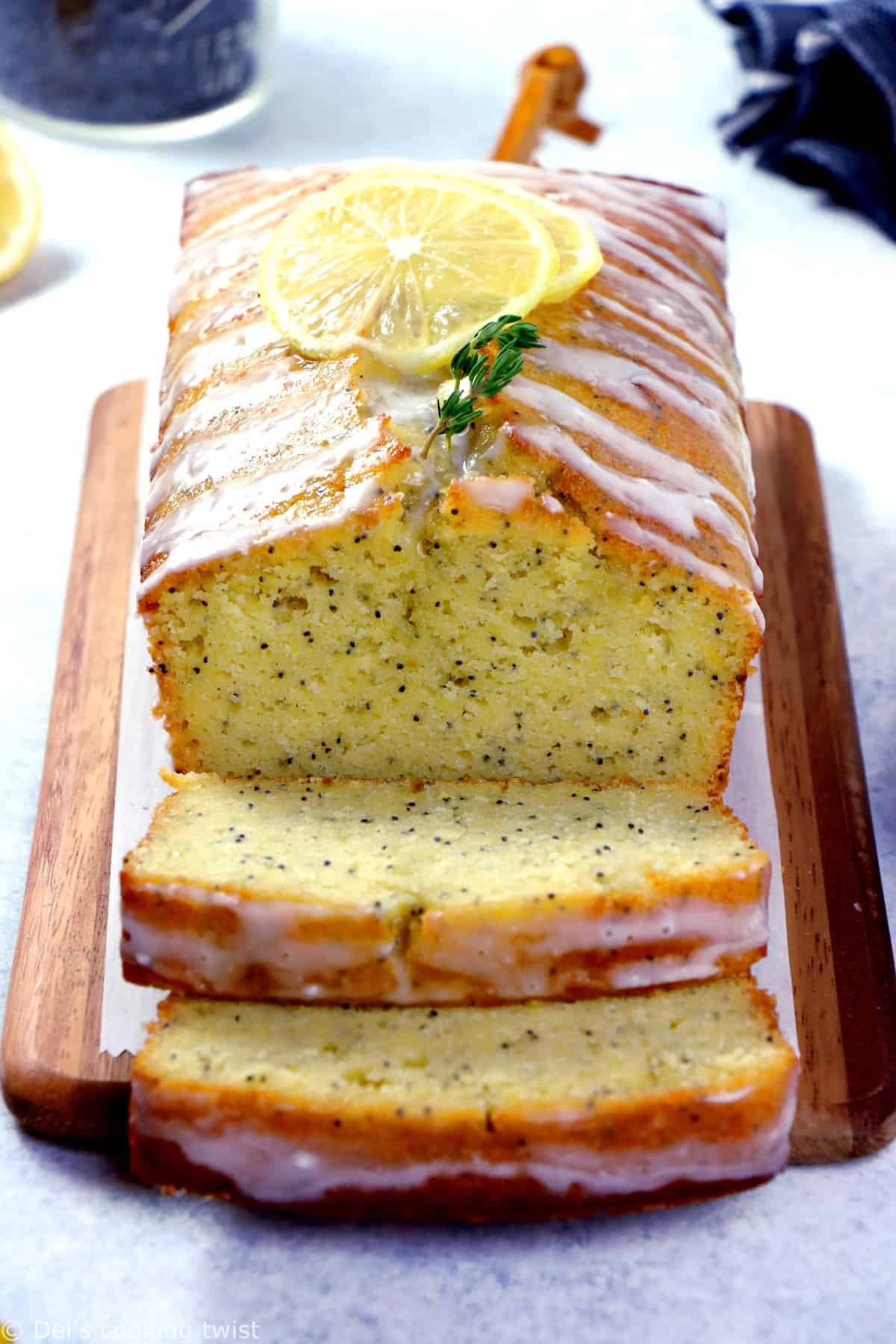 Mini Lemon and Poppy Seed Drizzle Loaves - Tasting Thyme