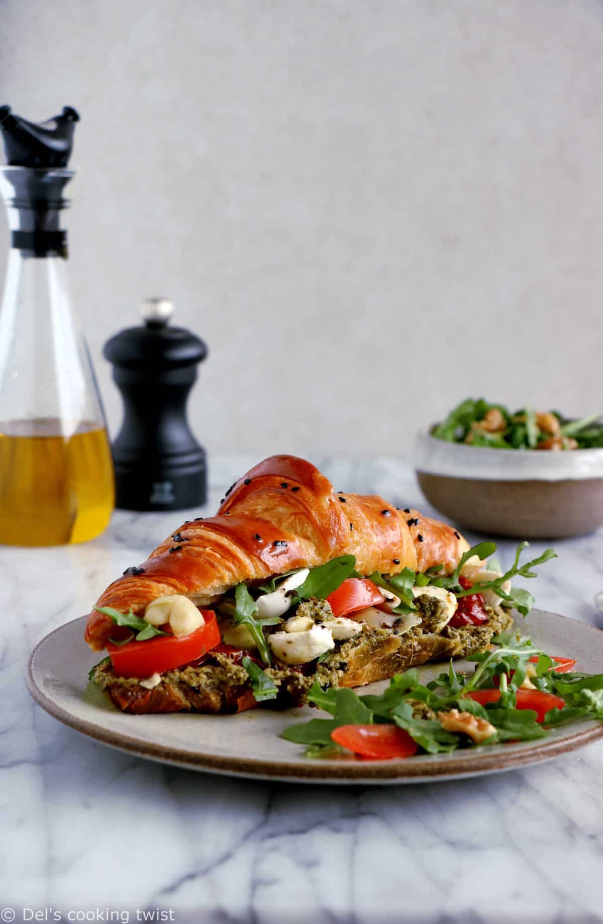 Caprese Croissant Breakfast Sandwich will take your weekend breakfast or brunch to the next level.