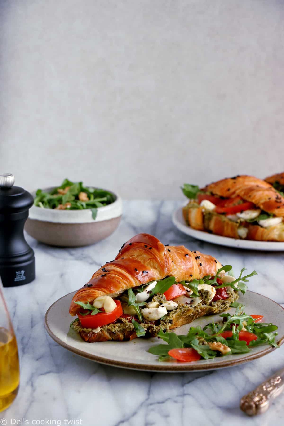 Caprese Croissant Breakfast Sandwich will take your weekend breakfast or brunch to the next level.