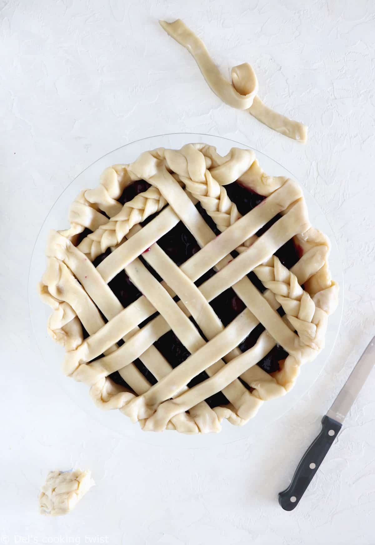 How to lattice pie crust