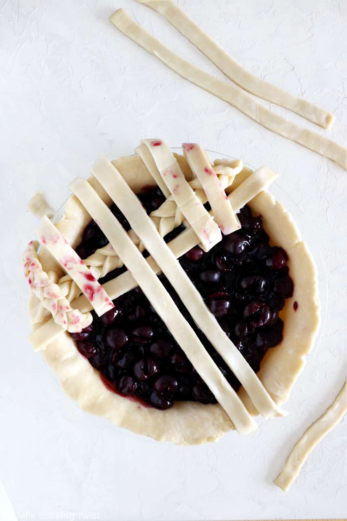 How to lattice pie crust step 6