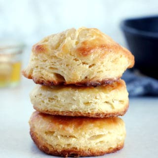 Incredibly soft, flaky and buttery, this easy buttermilk biscuits recipe is definitely a keeper.