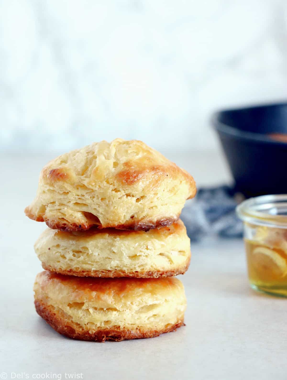 Easy Flaky Honey Butter Biscuits