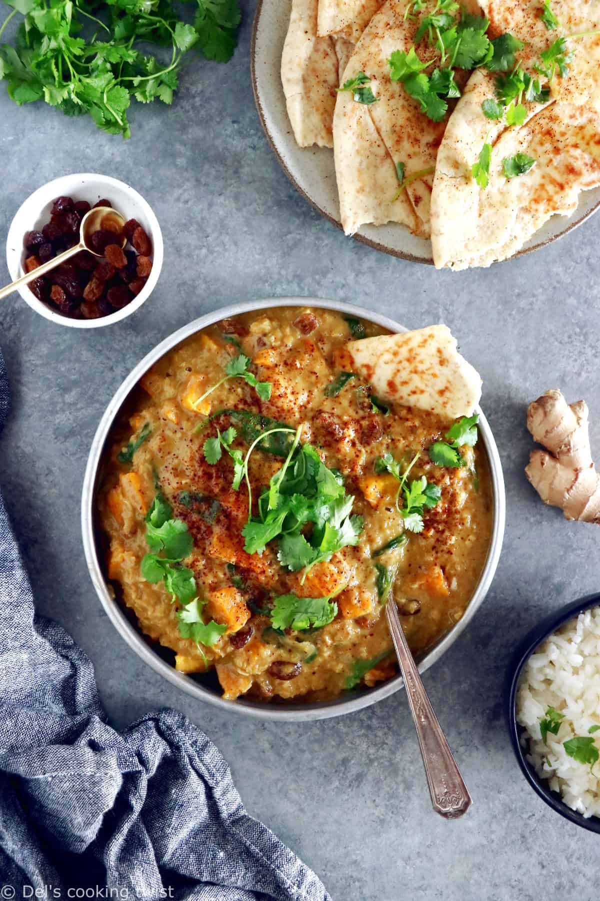 Vegan Indian Mango Butternut Squash Curry - Del's cooking twist