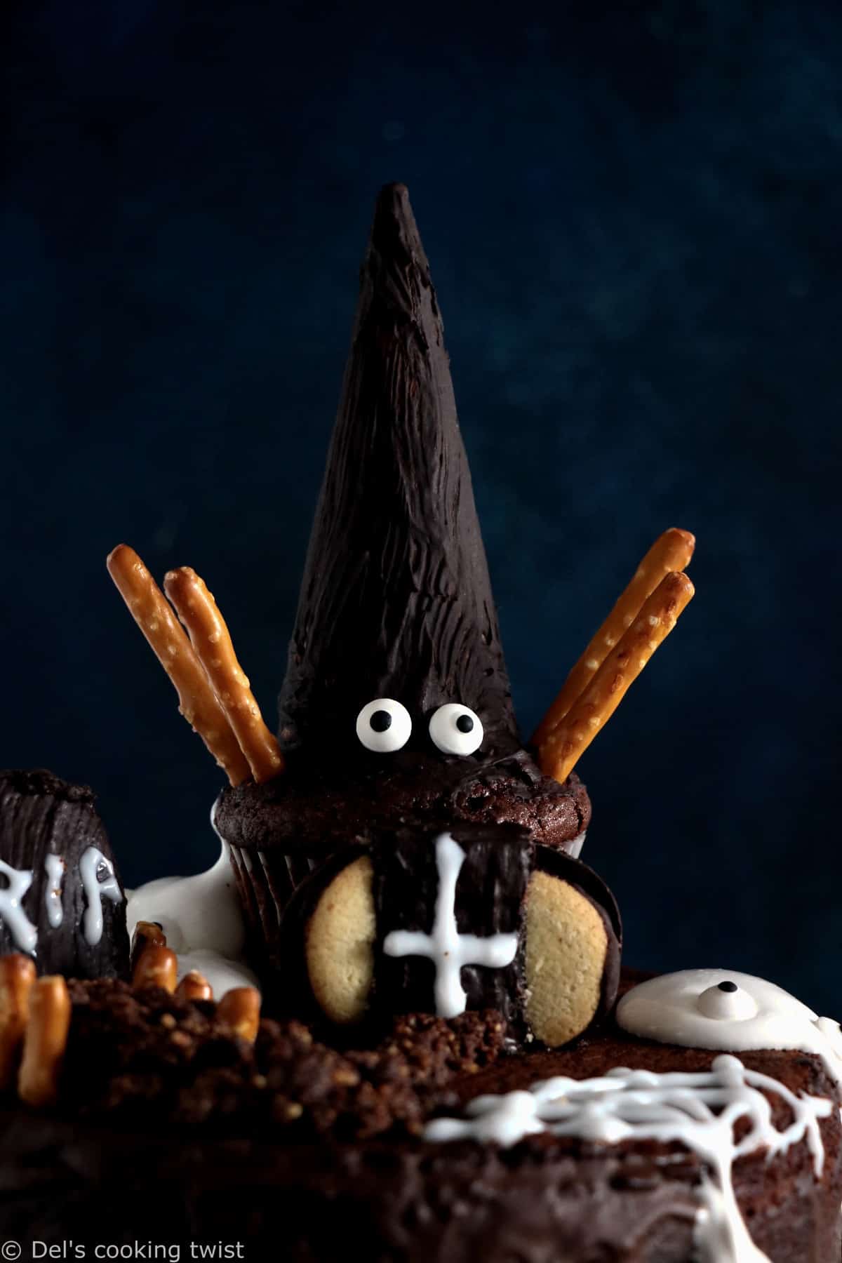 This Haunted House Halloween Cake is spooky, terribly delicious, and super fun to create with kids.