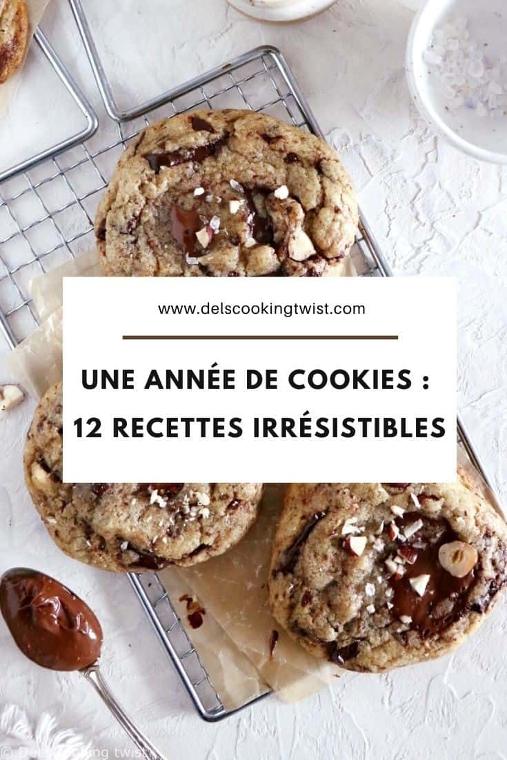 À tous les amoureux de cookies, voici une année de cookies, soit 12 recettes de cookies absolument irrésistibles.