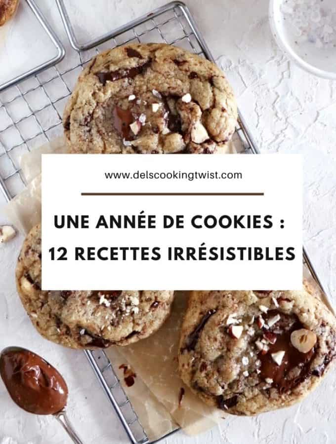 À tous les amoureux de cookies, voici une année de cookies, soit 12 recettes de cookies absolument irrésistibles.