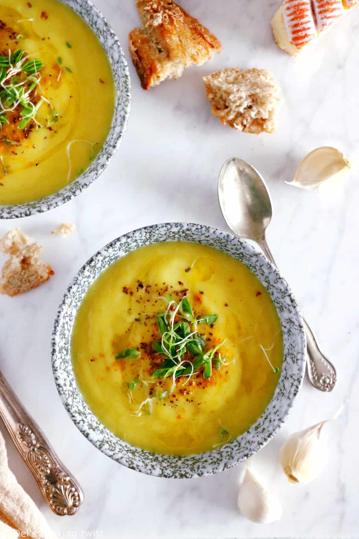 Bouillon de poireaux pour 4 personnes - Recettes - Elle à Table