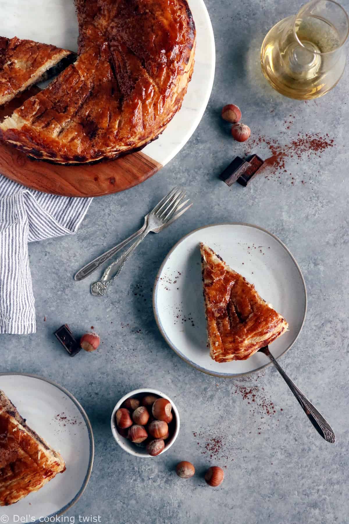 Galette des rois noisettes-chocolat - Del's cooking twist