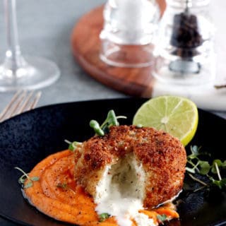 This warm hazelnut-crusted goat cheese recipe is game-changing and packed with warm, hearty and comforting flavors.