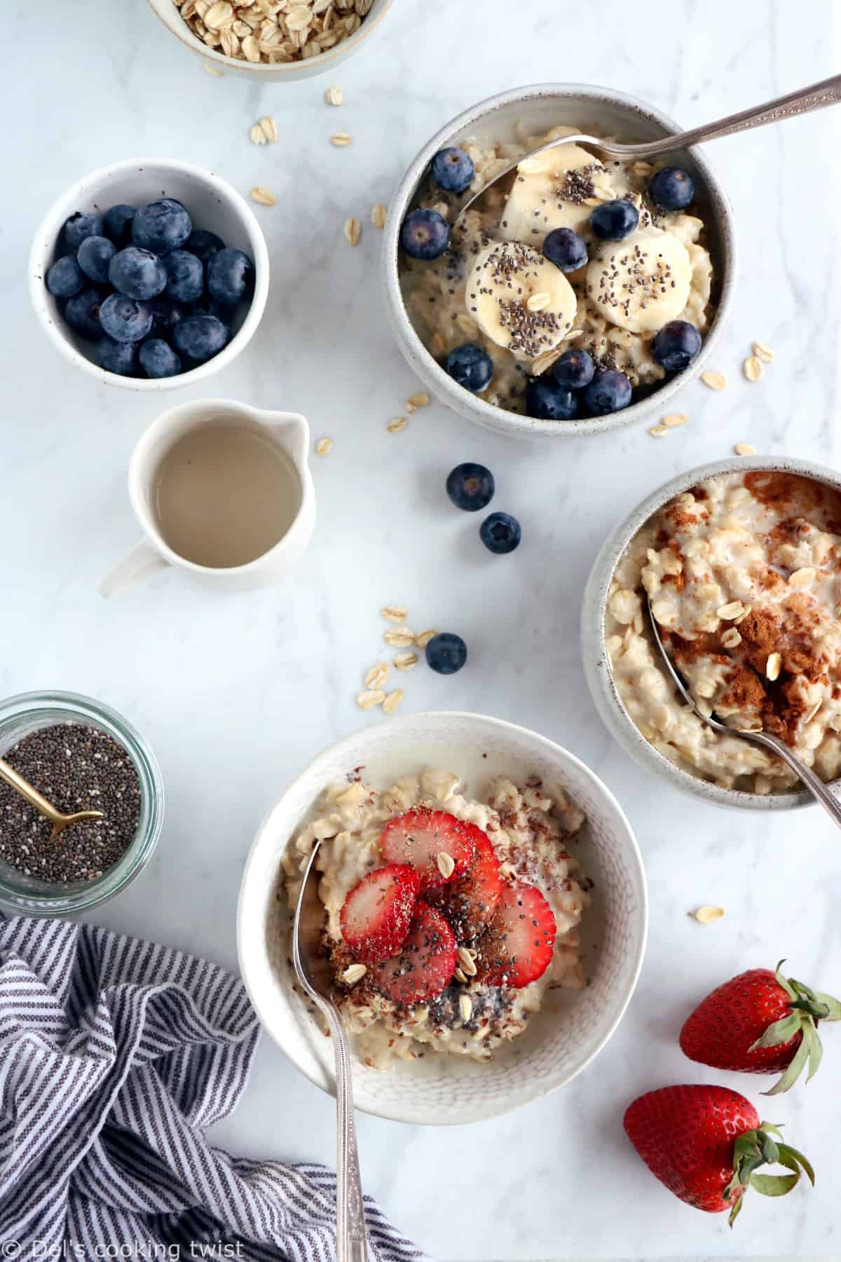 Flocons d'avoine au petit déjeuner : bienfaits et recettes