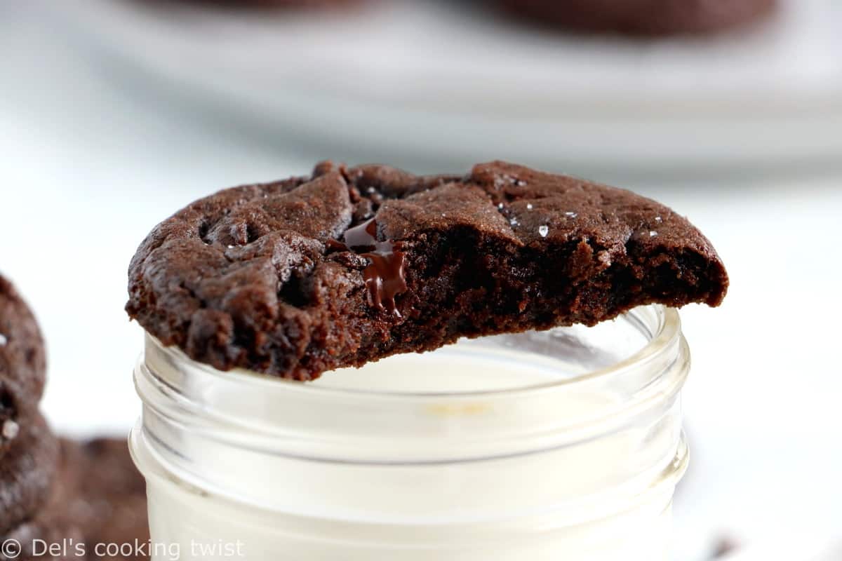 These are the Best Ever Double Chocolate Chip Cookies you could dream of. Super soft and chewy in the center with irresistible crispy edges, these cookies are deliciously sweet, chocolaty and completely decadent.