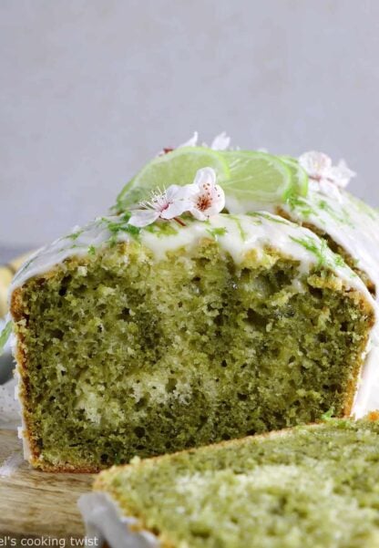 This matcha marble pound cake is the perfect addition to your afternoon tea. Made entirely dairy-free, it offers a perfect balance between sweet, earthy flavors and refreshing lime notes.