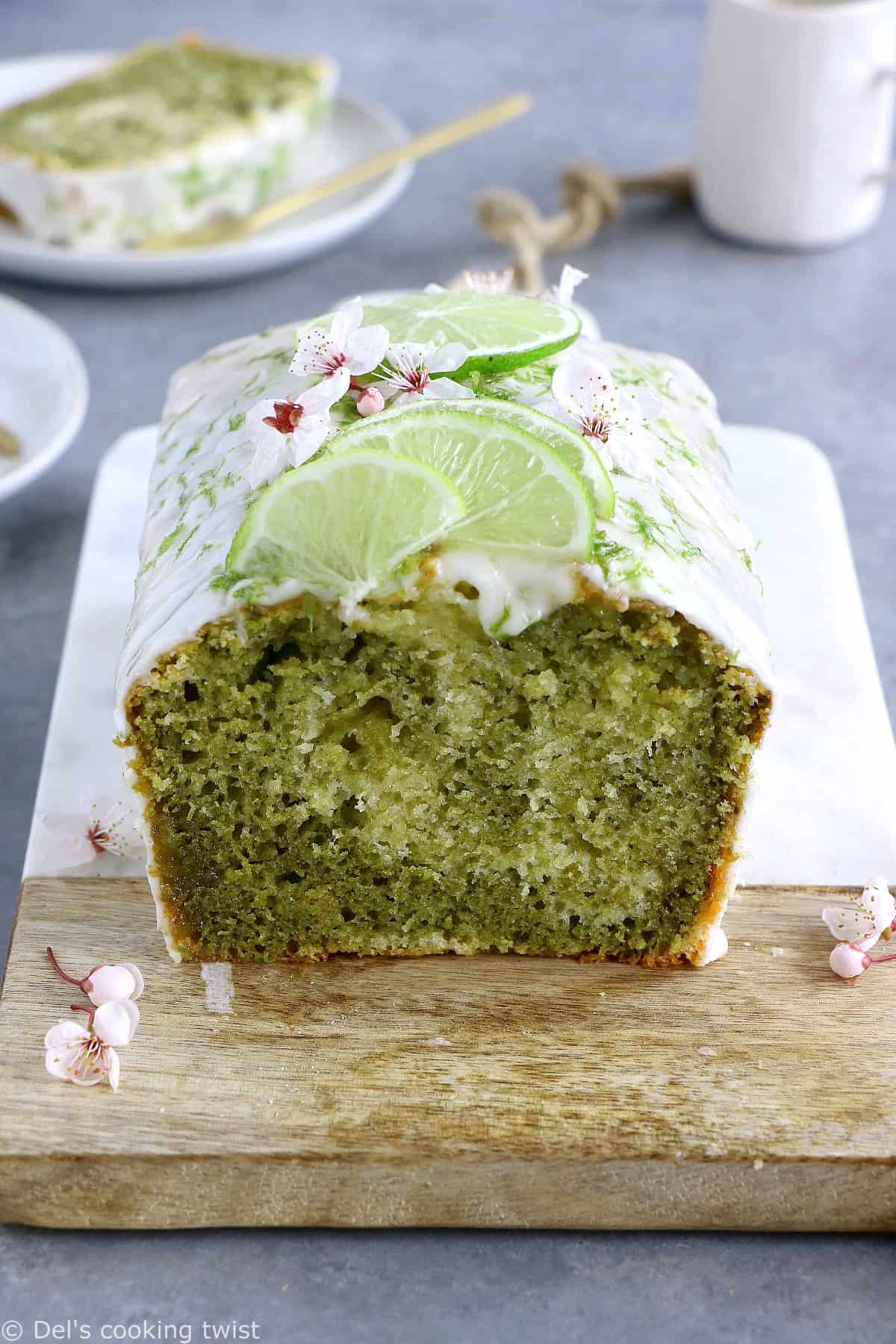 This matcha marble pound cake is the perfect addition to your afternoon tea. Made entirely dairy-free, it offers a perfect balance between sweet, earthy flavors and refreshing lime notes.