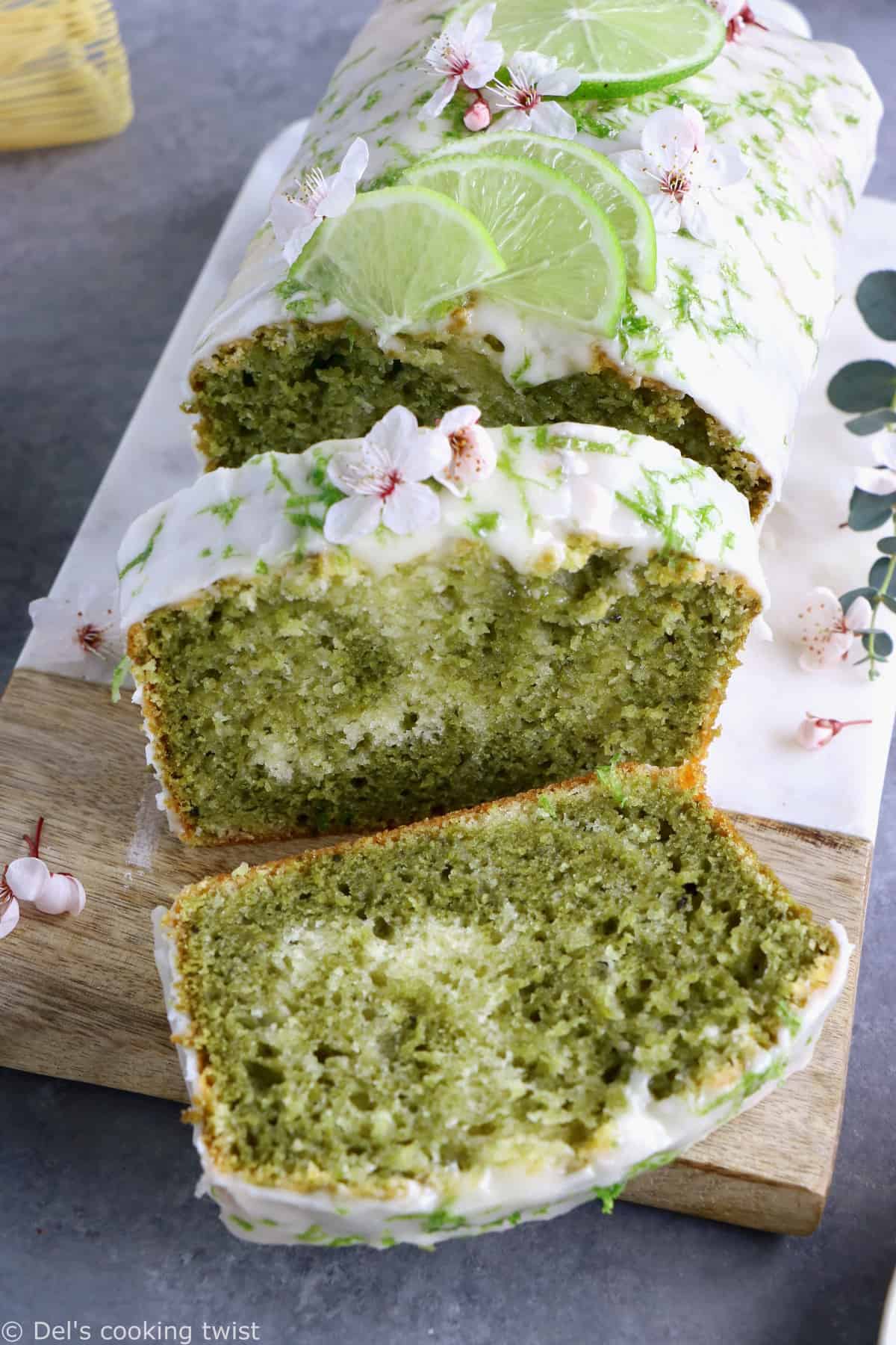 This matcha marble pound cake is the perfect addition to your afternoon tea. Made entirely dairy-free, it offers a perfect balance between sweet, earthy flavors and refreshing lime notes.