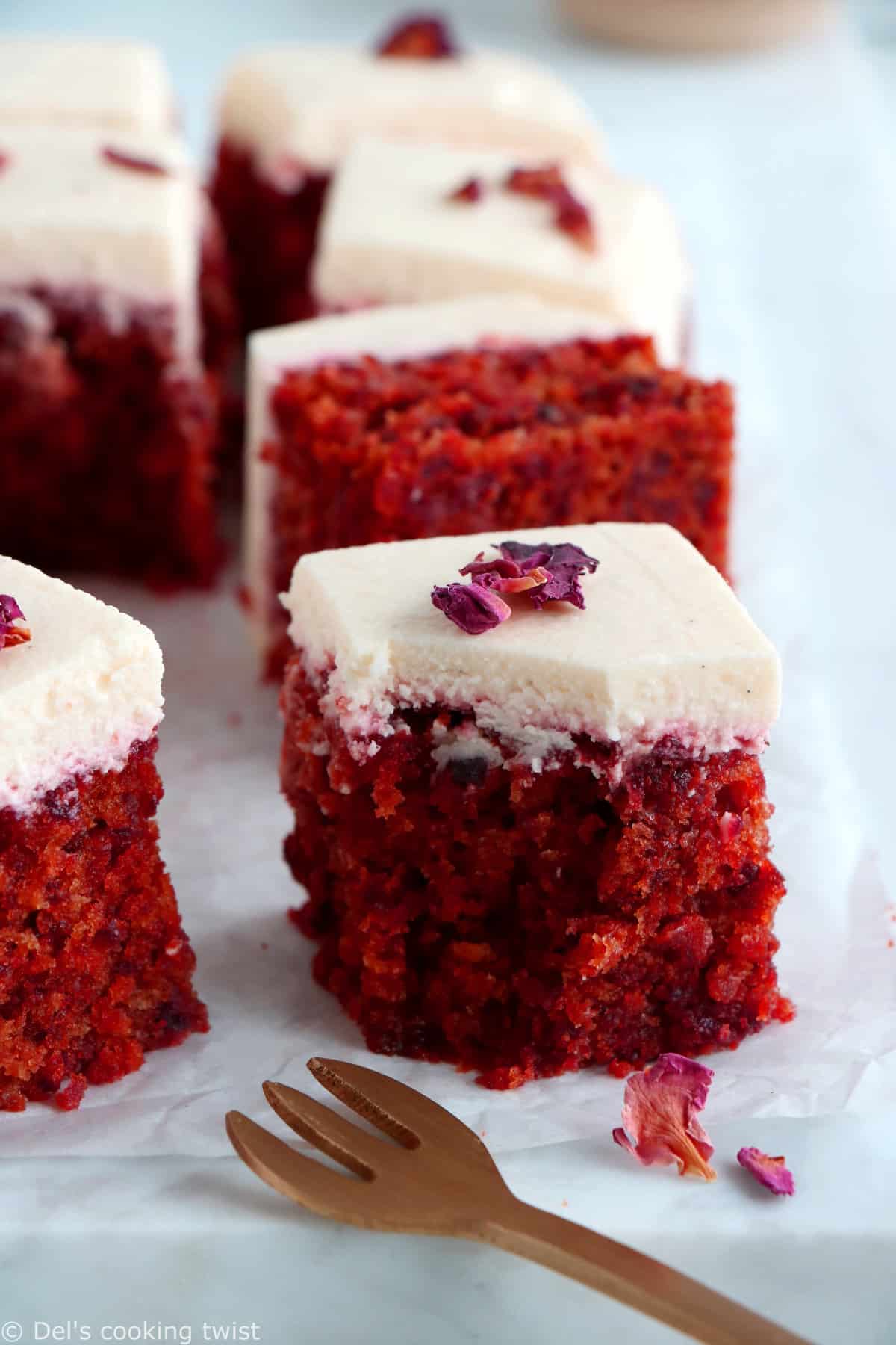 Red Velvet Beetroot Cake with Vanilla Frosting - Del's cooking twist