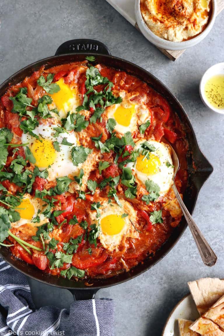 Easy Shakshuka with Feta Cheese Del's cooking twist