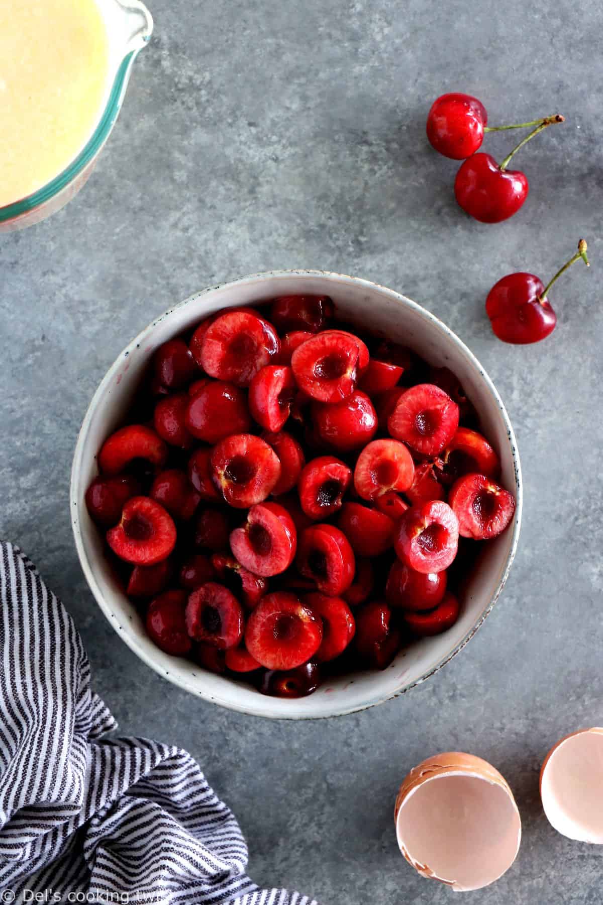 Cherry Clafoutis is a creamy custard-based dessert filled with cherries. A French classic you do not want to miss.