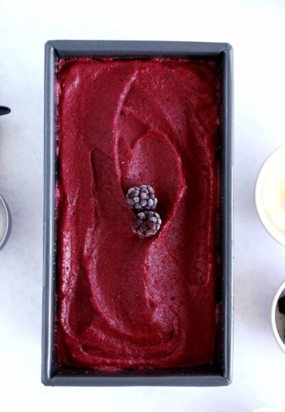 5-minute berry frozen yogurt is the ultimate treat to indulge on a hot summer day. It's quick, super healthy, and packed with protein.