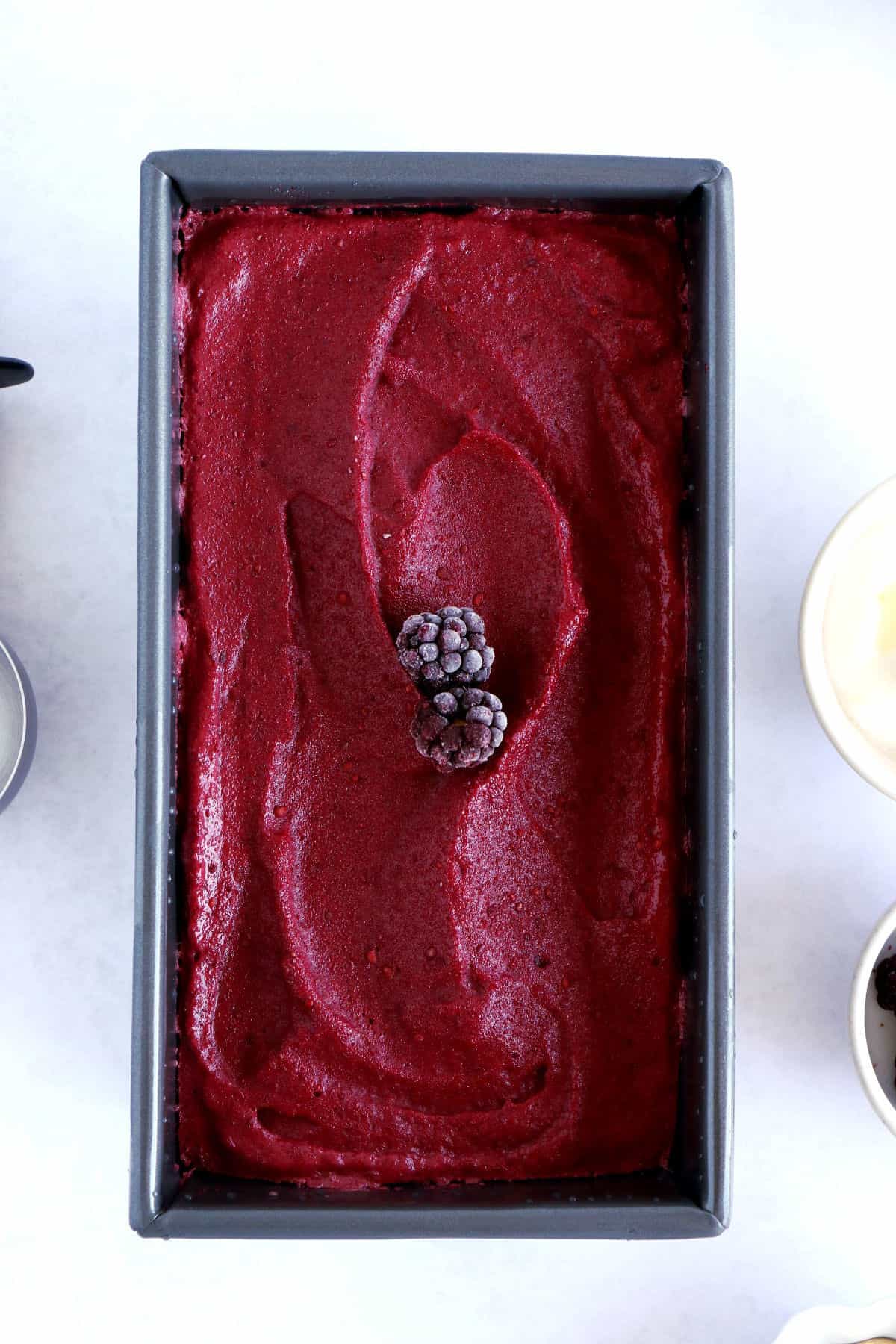 5-minute berry frozen yogurt is the ultimate treat to indulge on a hot summer day. It's quick, super healthy, and packed with protein.