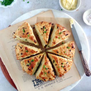 These herb parmesan scones make for a perfect savory scone recipe. You will be amazed by this simple recipe that comes together in one bowl within 30 minutes!