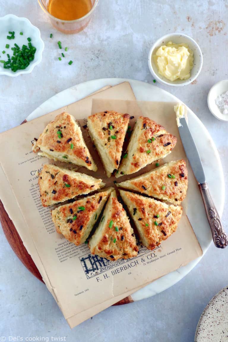 Herb Parmesan Scones (One bowl 30 minutes) Del's cooking twist