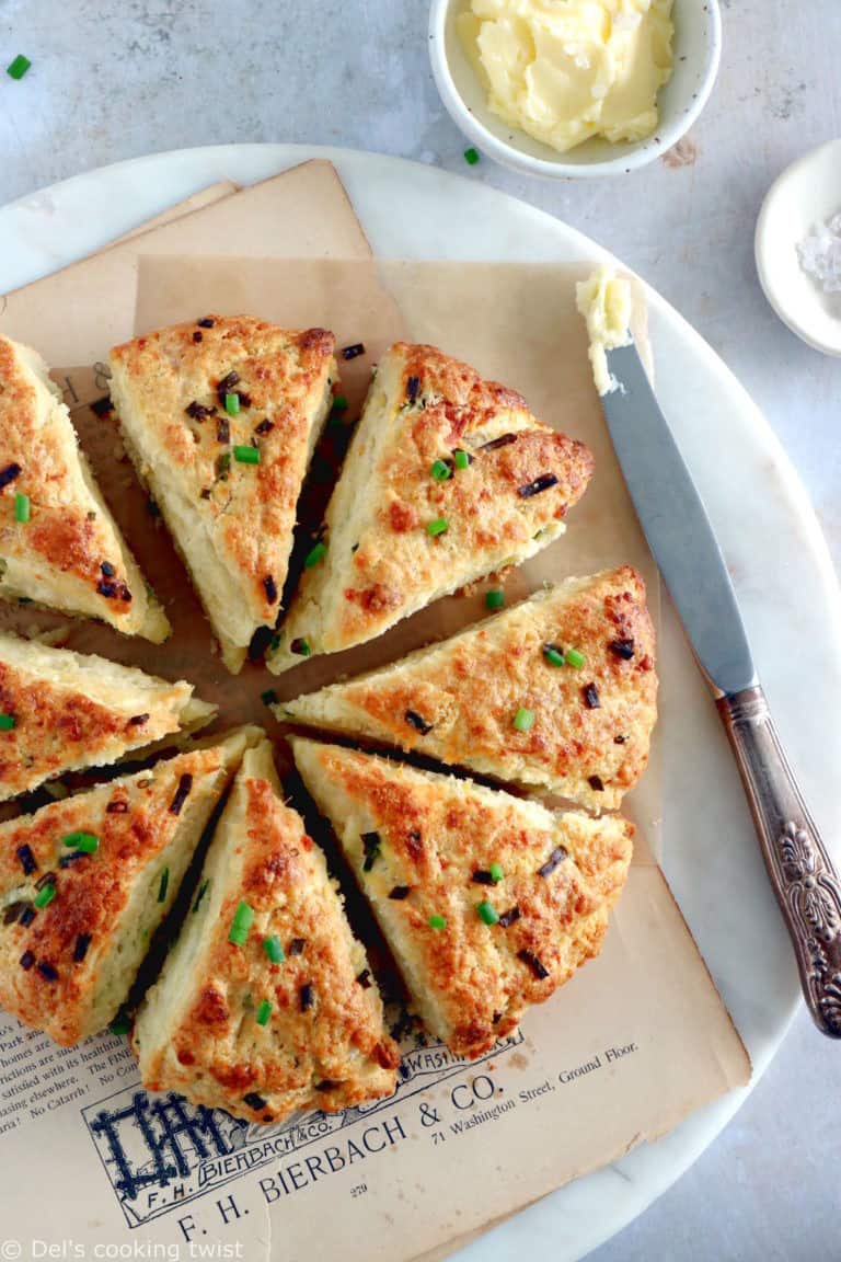 Herb Parmesan Scones (One bowl - 30 minutes) - Del&amp;#39;s cooking twist