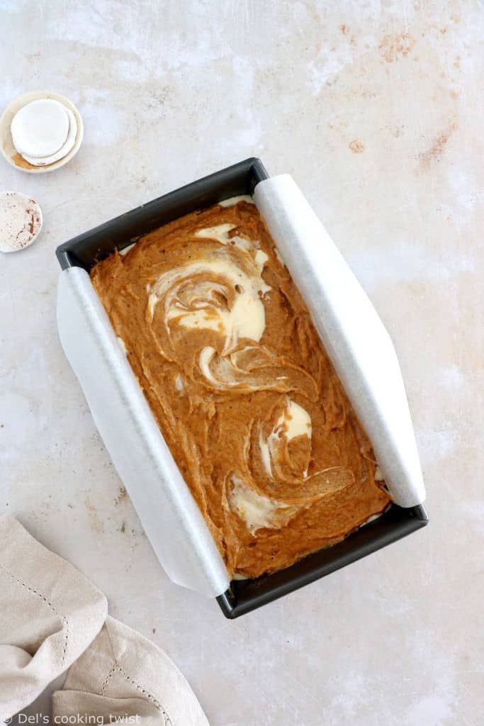 Brown butter pumpkin bread with cream cheese is the ultimate fall treat to indulge. This pumpkin bread is soft, moist, loaded with pumpkin spice flavors, and better than in your favorite coffee shop!