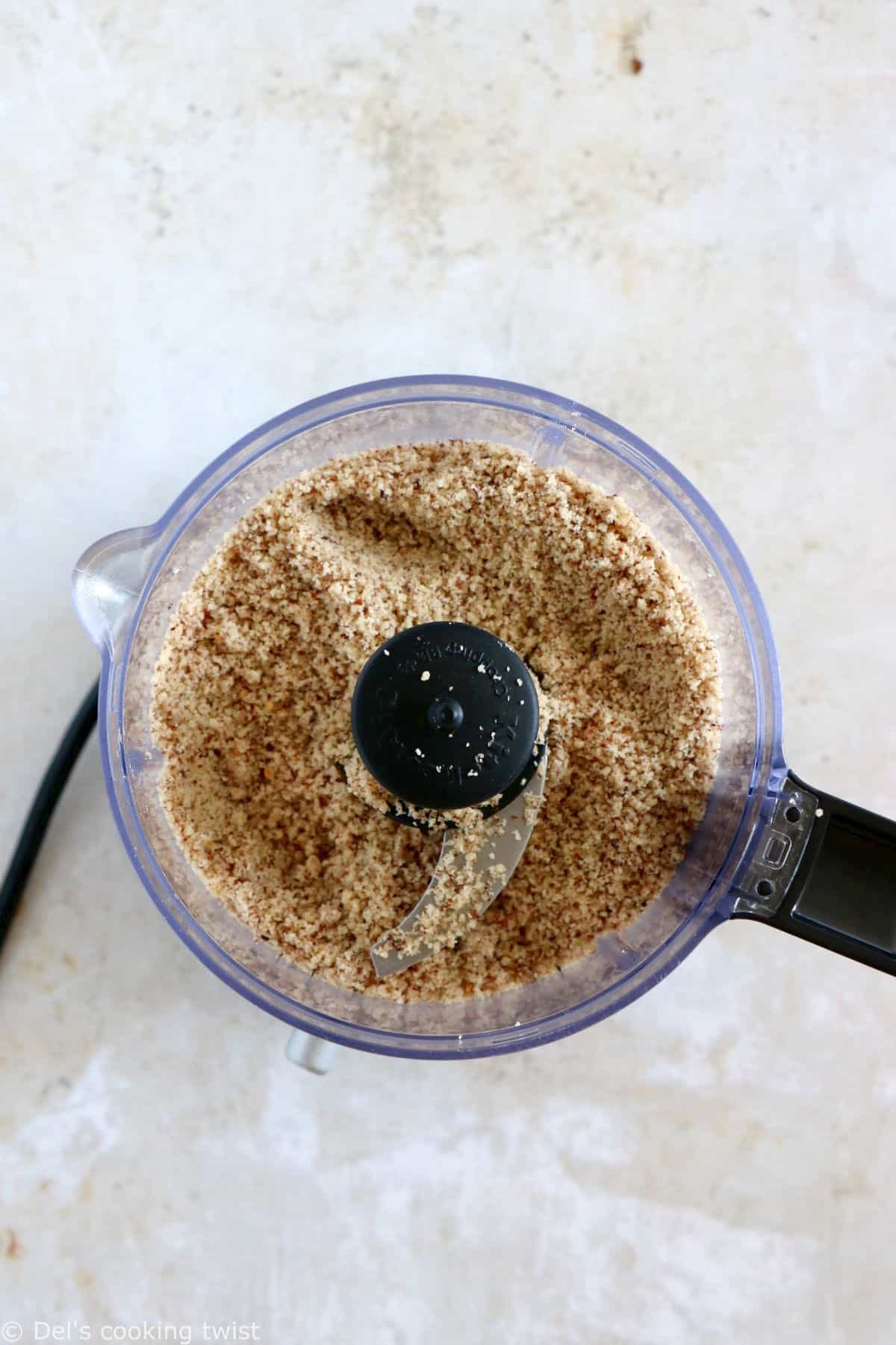 Hazelnut pie crust is a sweet shortcrust pastry prepared with ground hazelnuts. The dough comes together easily with just a few ingredients and has a subtle nutty flavor.